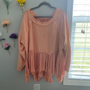 Free People Gold Duster Pullover